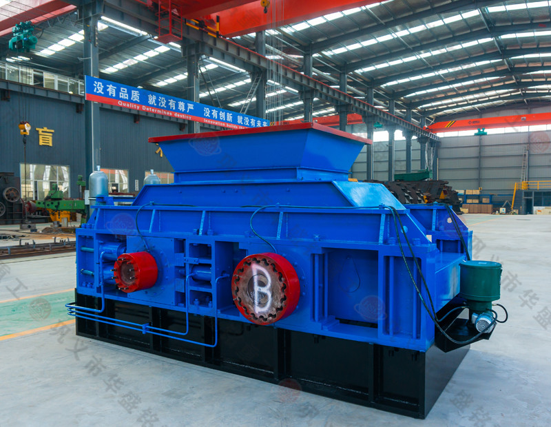 葉巖石破碎機(jī)，雙齒輥破碎機(jī)華盛銘重工試機(jī)