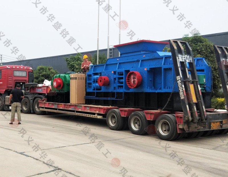 河南對輥制砂機廠家發(fā)貨現場